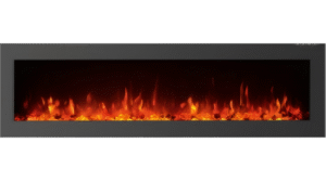 Wall-Recessed Electric Fireplace